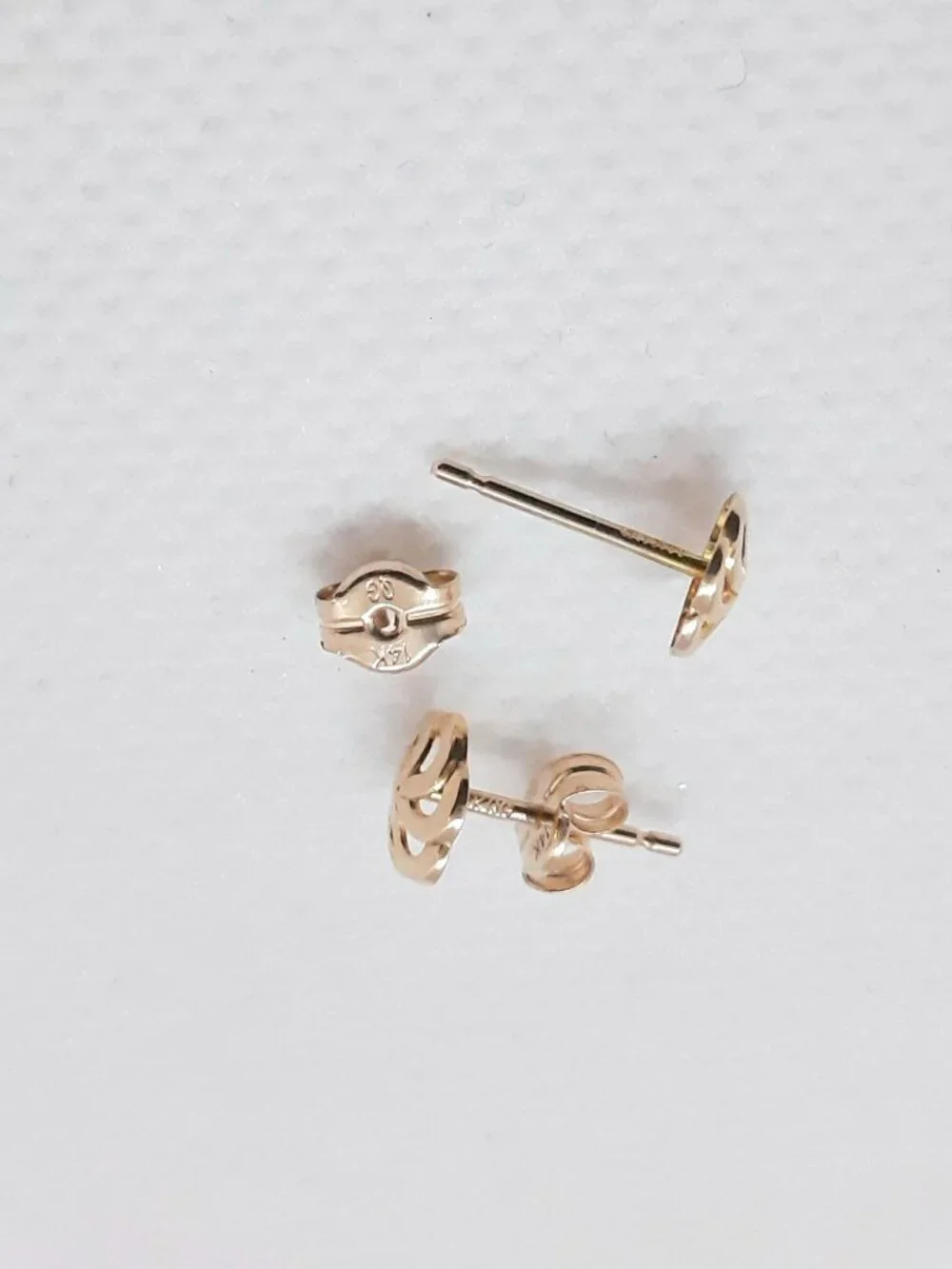 HOST PICK!!  NEW 14kt yellow gold petite post earrings - Picture 3 of 6